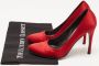 Prada Vintage Pre-owned Satin heels Red Dames - Thumbnail 9