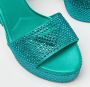 Prada Vintage Pre-owned Satin sandals Green Dames - Thumbnail 7