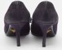 Prada Vintage Pre-owned Suede heels Blue Dames - Thumbnail 5