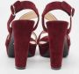 Prada Vintage Pre-owned Suede sandals Red Dames - Thumbnail 5
