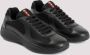 Prada Zwarte Leren Sneakers New Americas Cup Black Heren - Thumbnail 3