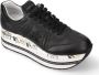 Premiata Zwarte Platform Sneakers voor Dames met Gratis Verzending Zwart Dames - Thumbnail 11