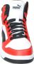 Puma Rebound V6 Mid Jr White Black for All Time Red Fashion sneakers Schoenen weiß maat: 37.5 beschikbare maaten:36 37.5 38.5 39 - Thumbnail 14