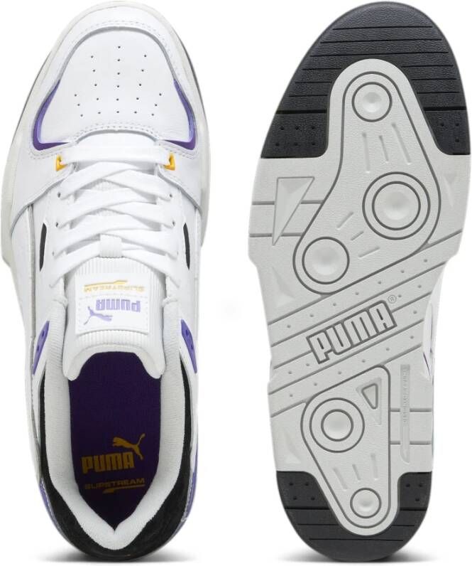 Puma Witte Leren Sneakers voor Heren Wit Heren