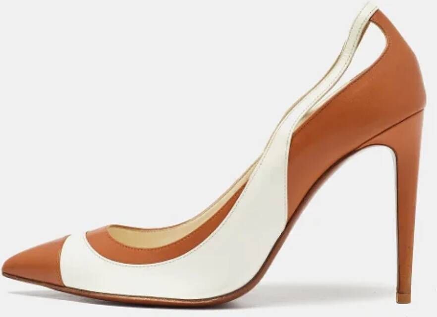 Ralph Lauren Pre-owned Leather heels Brown Dames
