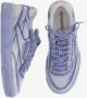 Reebok Leren Sneakers Veters Logo Ronde Neus Blue Heren - Thumbnail 4