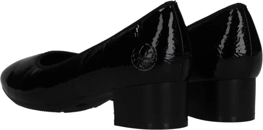 Rieker Comfortabele Zwarte Pump met 3 5 cm Hak Zwart Dames