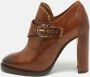 Salvatore Ferragamo Pre-owned Leather boots Brown Dames - Thumbnail 2