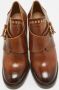 Salvatore Ferragamo Pre-owned Leather boots Brown Dames - Thumbnail 3