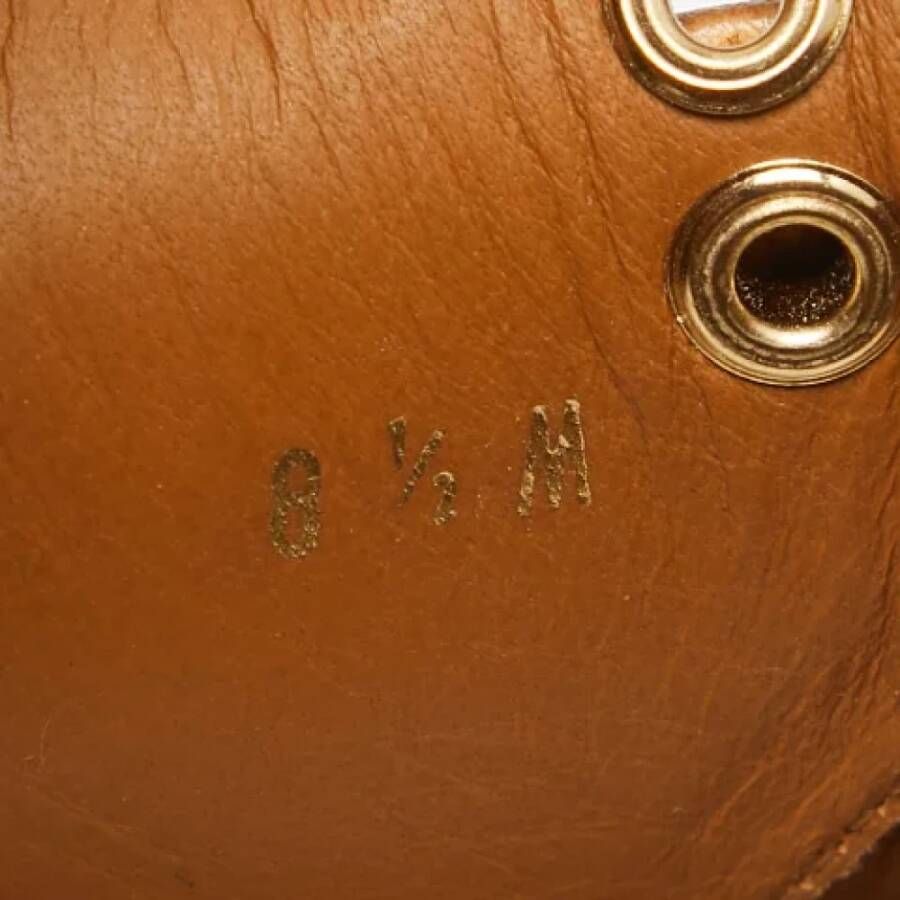 Salvatore Ferragamo Pre-owned Leather boots Brown Dames