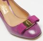Salvatore Ferragamo Pre-owned Leather heels Purple Dames - Thumbnail 8