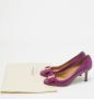 Salvatore Ferragamo Pre-owned Leather heels Purple Dames - Thumbnail 9