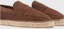 Scarosso Suede Penny Loafer Espadrilles Red Heren - Thumbnail 3