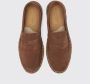 Scarosso Suede Penny Loafer Espadrilles Red Heren - Thumbnail 4