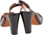 Sergio Rossi Pre-owned Fabric sandals Brown Dames - Thumbnail 4