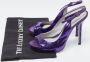 Sergio Rossi Pre-owned Fabric sandals Purple Dames - Thumbnail 9