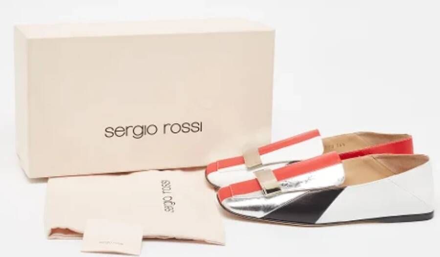 Sergio Rossi Pre-owned Leather flats Multicolor Dames
