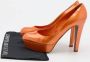 Sergio Rossi Pre-owned Leather heels Orange Dames - Thumbnail 9