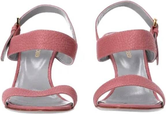 Sergio Rossi Pre-owned Leather heels Pink Dames