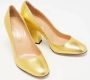 Sergio Rossi Pre-owned Leather heels Yellow Dames - Thumbnail 4