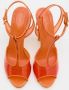 Sergio Rossi Pre-owned Leather sandals Orange Dames - Thumbnail 3