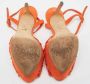 Sergio Rossi Pre-owned Suede sandals Orange Dames - Thumbnail 6