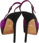 Sergio Rossi Pre-owned Suede sandals Purple Dames - Thumbnail 4