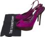 Sergio Rossi Pre-owned Suede sandals Purple Dames - Thumbnail 7