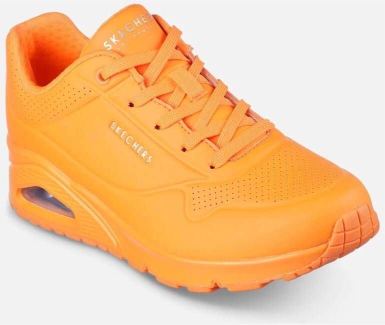 Skechers Neon Orange Street Uno Night Shades Schoenen Orange Dames