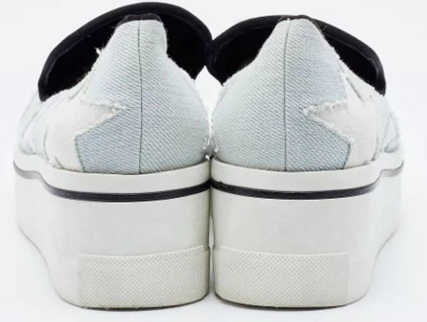 Stella McCartney Pre-owned Denim sneakers Blue Dames