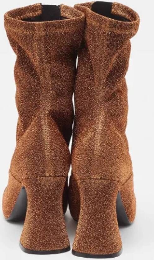 Stella McCartney Pre-owned Fabric boots Brown Dames