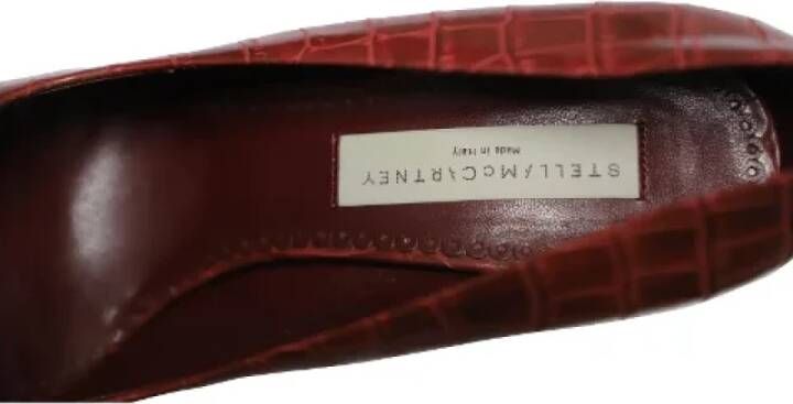 Stella McCartney Pre-owned Fabric heels Red Dames