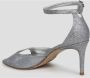 Stuart Weitzman Metallic Finish Sandaal met Uitgesneden Detail Gray Dames - Thumbnail 4