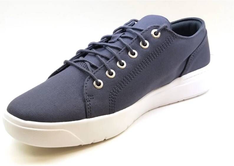 Timberland Navy White Slip-On Canvas Sneaker Blue Heren