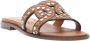 TOD'S Studded Leather Sandals Brown Dames - Thumbnail 2