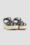 TOD'S Zwarte leren sleehak sandalen Kate stijl Black Dames - Thumbnail 2
