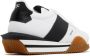 Tom Ford Leren lage sneakers met contrasterende inzetstukken Multicolor Heren - Thumbnail 3