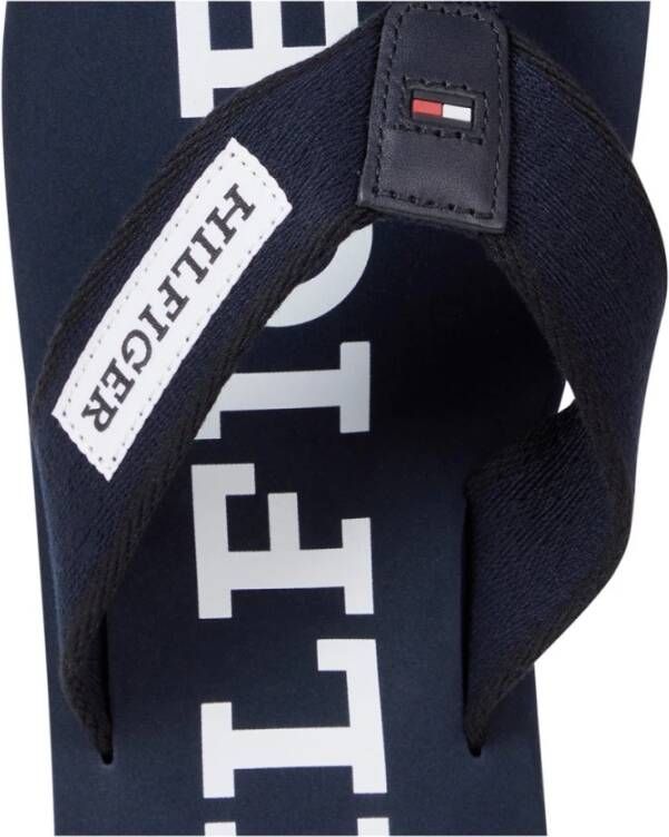 Tommy Hilfiger Polyester Slippers Blue Heren