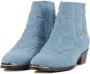 Toral Cowboylaarzen Dames Laarzen Damesschoenen Leer Sonia Jeans blauw - Thumbnail 9