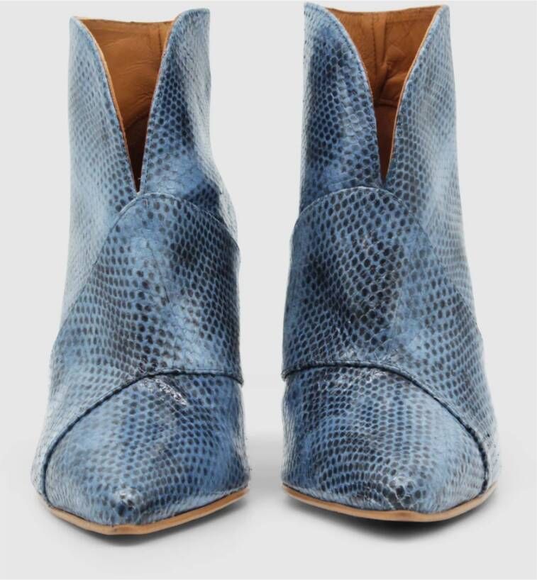 Toral Heeled Boots Blue Dames