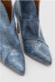 Toral Heeled Boots Blue Dames - Thumbnail 4