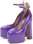 Valentino Garavani Elektrisch Violet Platform Pumps Purple Dames - Thumbnail 2