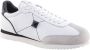 Valentino Studded Low-Top Sneakers in Wit Zwart White Heren - Thumbnail 3