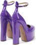 Valentino Garavani Elektrisch Violet Platform Pumps Purple Dames - Thumbnail 3