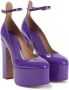 Valentino Garavani Elektrisch Violet Platform Pumps Purple Dames - Thumbnail 6