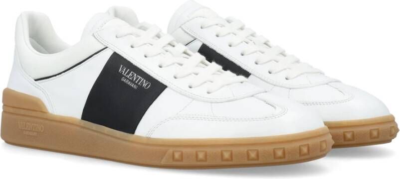 Valentino Garavani Wit Zwart Lage Top Sneakers White Heren