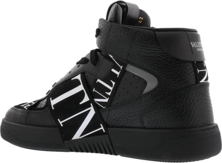 Valentino Mid-Top Zwarte Sneaker Black Heren
