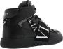 Valentino Mid-Top Zwarte Sneaker Black Heren - Thumbnail 3