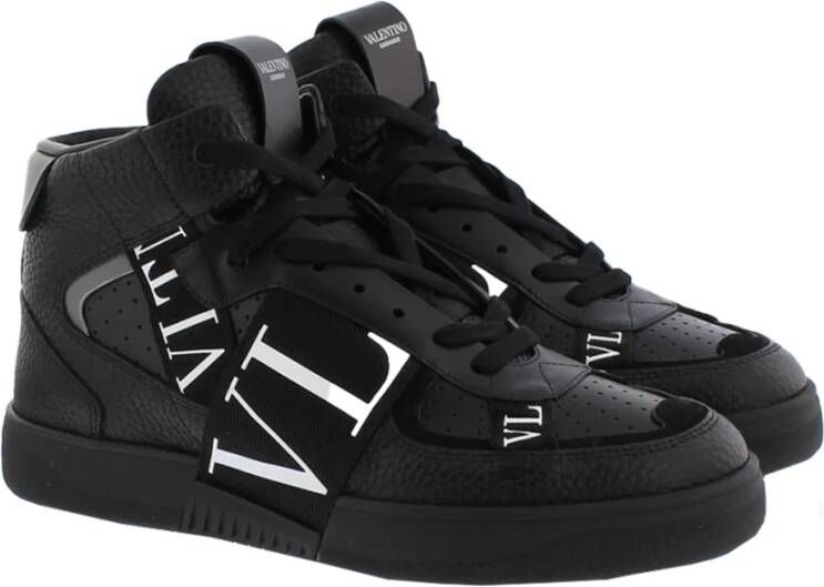 Valentino Mid-Top Zwarte Sneaker Black Heren