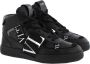 Valentino Mid-Top Zwarte Sneaker Black Heren - Thumbnail 4
